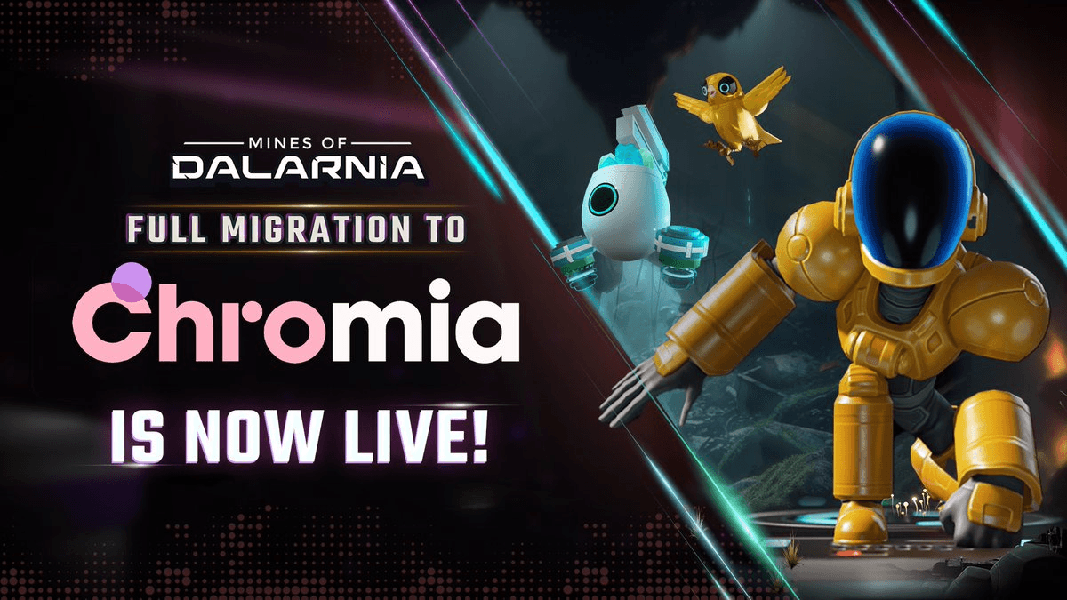 Mines of Dalarnia Completes Migration to Chromia Blockchain