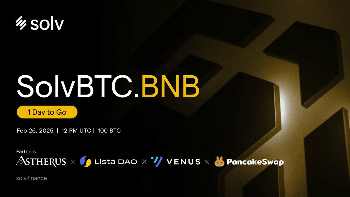 SolvBTC.BNB Launch Announcement