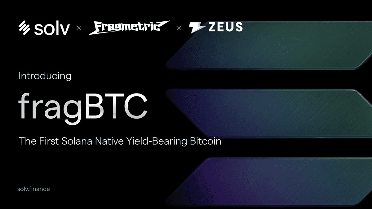 fragBTC Launches on Solana: First Native Yield-Bearing Bitcoin Solution