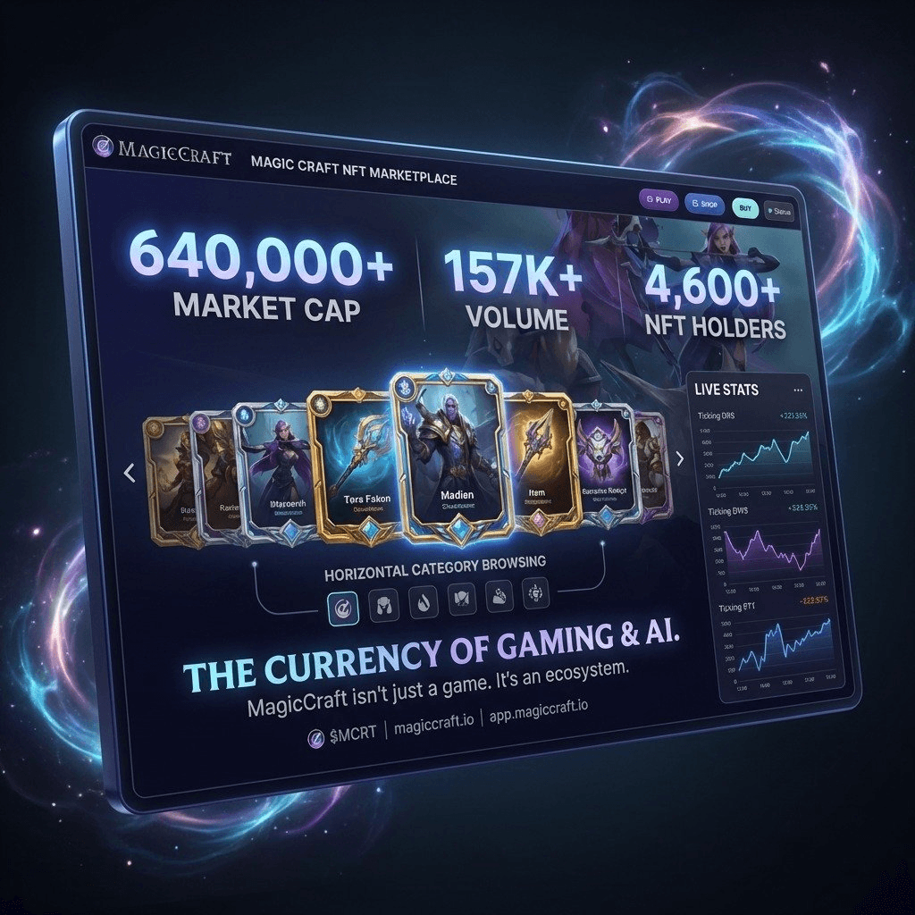 MagicCraft Launches Redesigned NFT Marketplace with Enhanced UI
