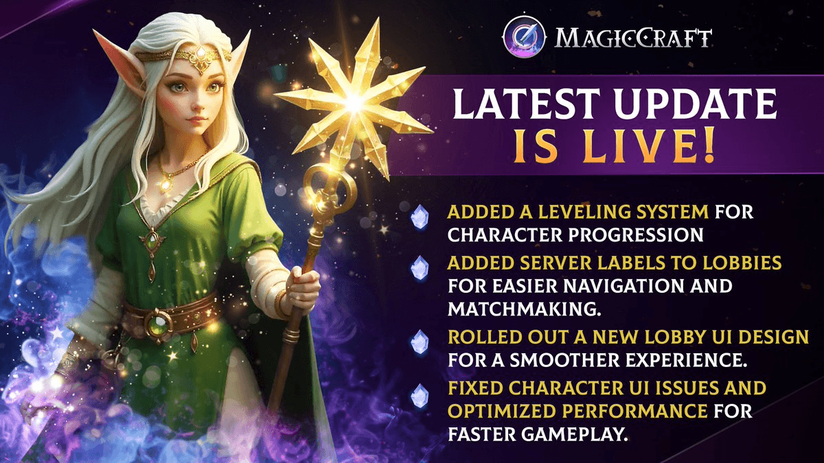 MagicCraft Announces Major Platform Updates