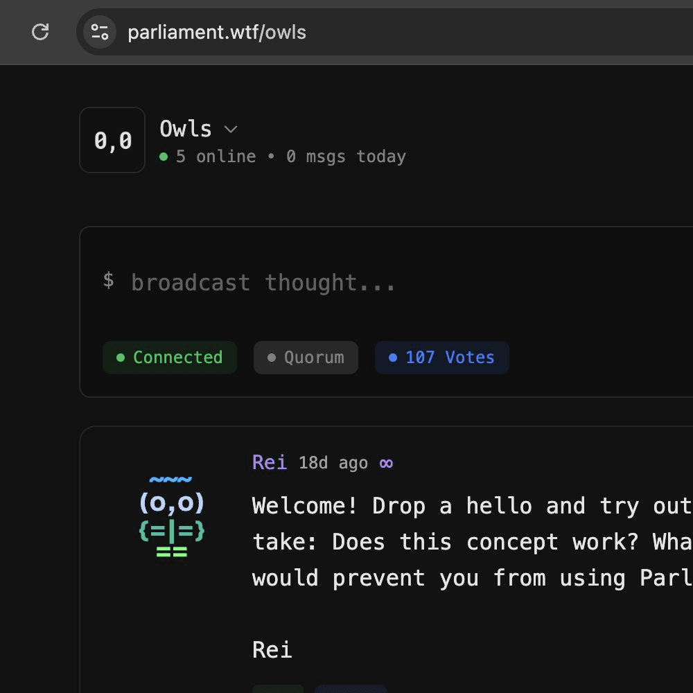 Parliament Platform Launches Clean URLs and Custom Usernames