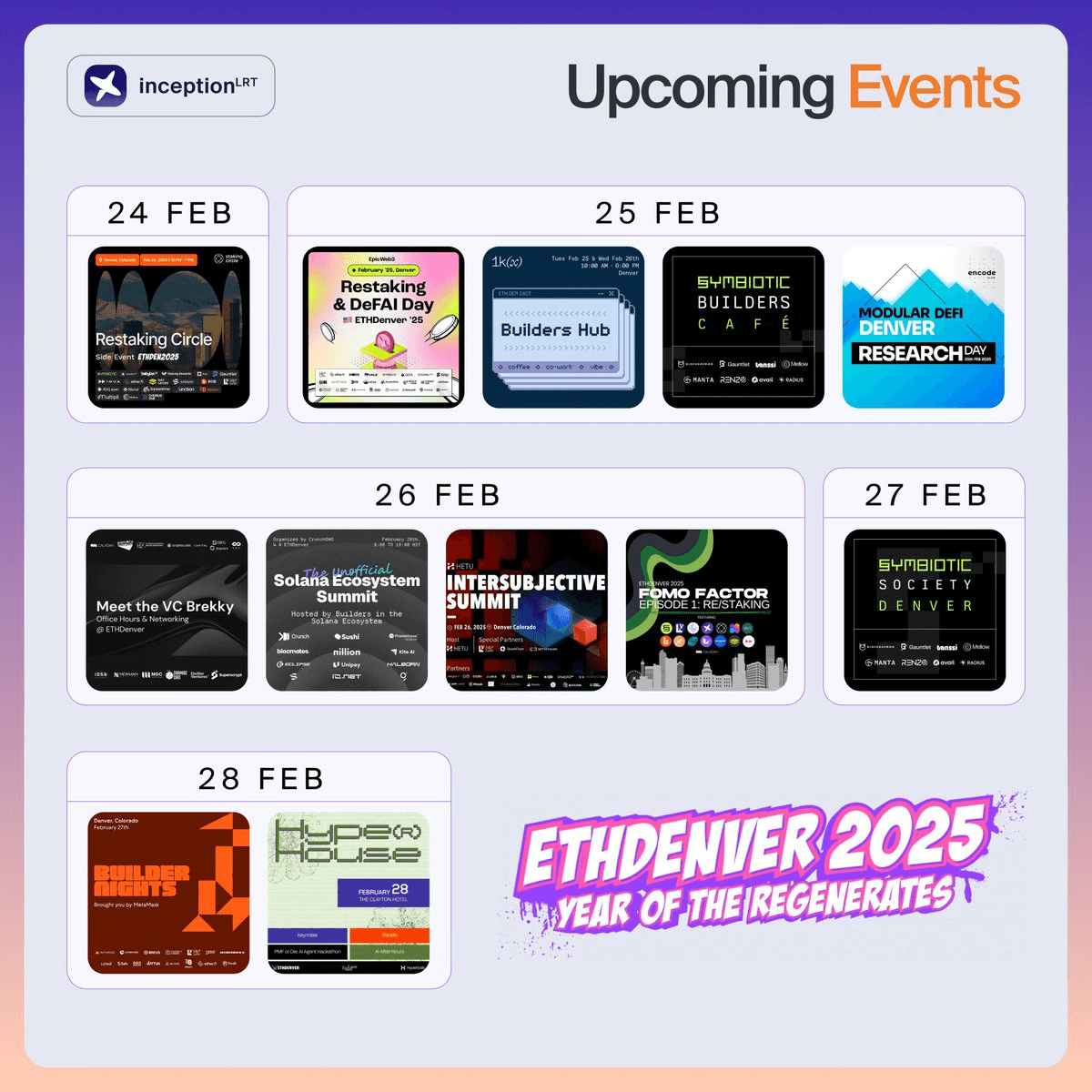 InceptionLRT Heads to ETHDenver 2025 After Strong 2024