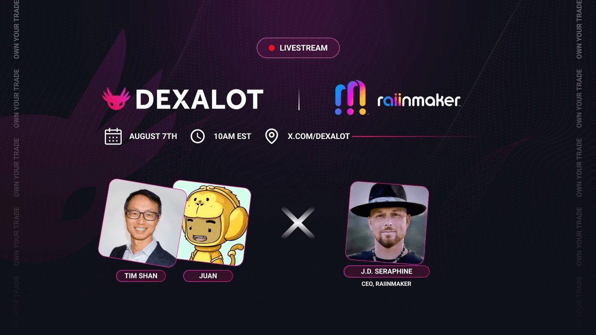 Dexalot and Raiinmaker Announce Joint Livestream on AI Datasets