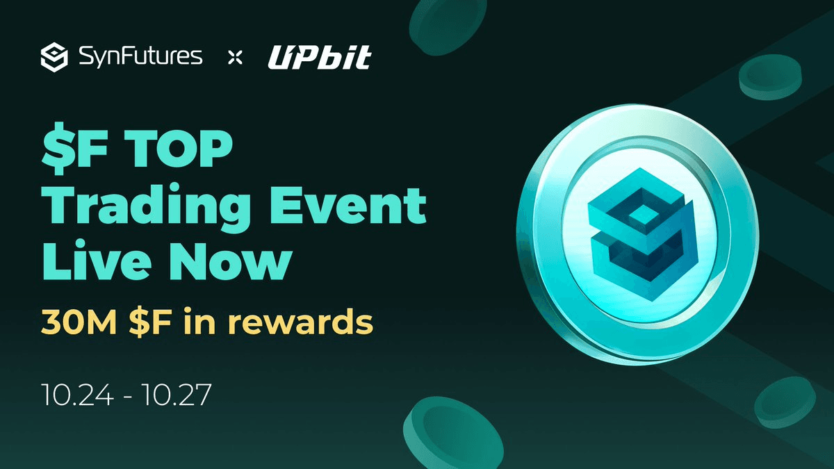 🇰🇷 SynFutures Launches 30M $F Trading Competition on UPbit