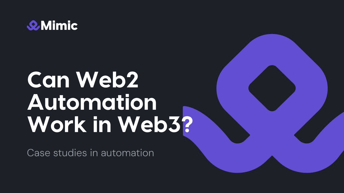 Mimic Protocol's Evolution: From Simple DeFi Automation to Decentralized Protocol