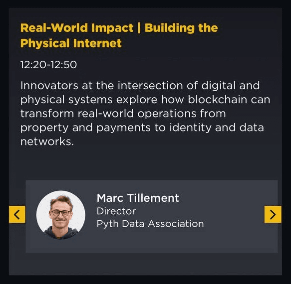๐ค Pyth Director to Speak at Binance Blockchain Week