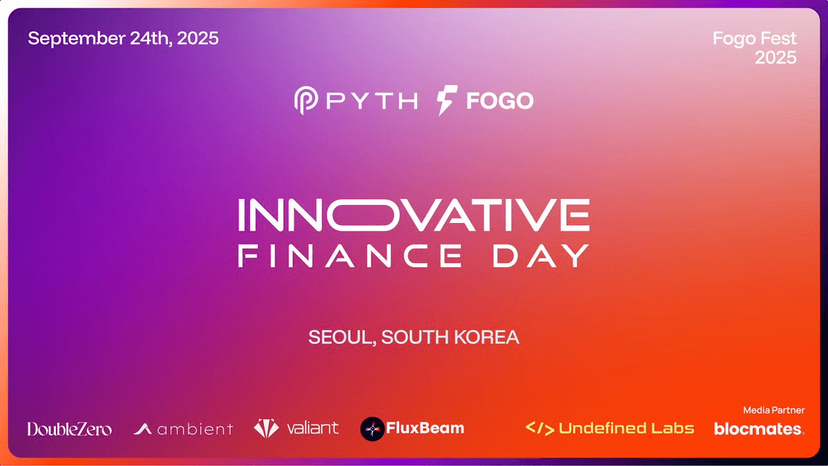 Pyth Partners with FogoChain for Seoul Finance Event