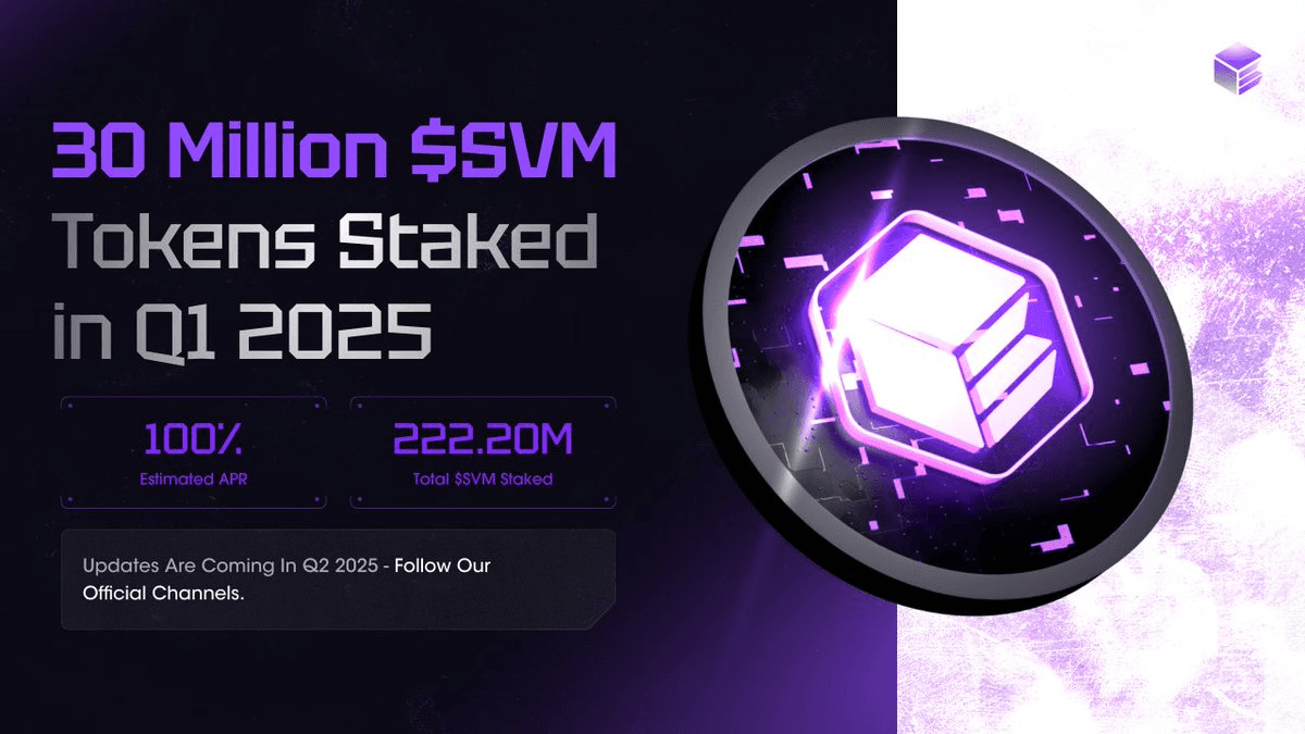 SolanaVM Staking Update Q1 2025