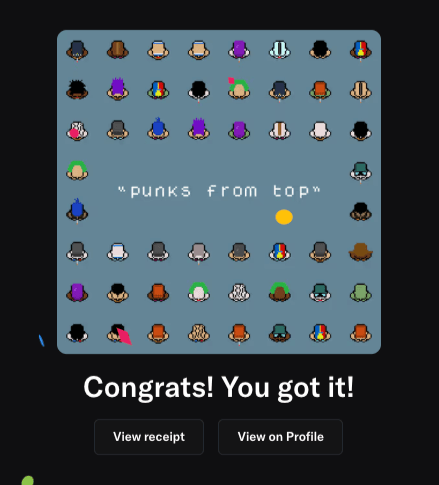 New NFT Collection 'Punks from Top' Launches with 600 Pieces, Only 10% Minted