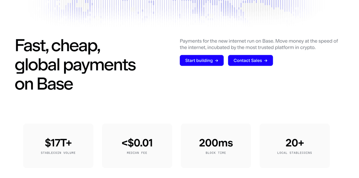 Base Launches Payments Website Showcasing Internet-Speed Transactions