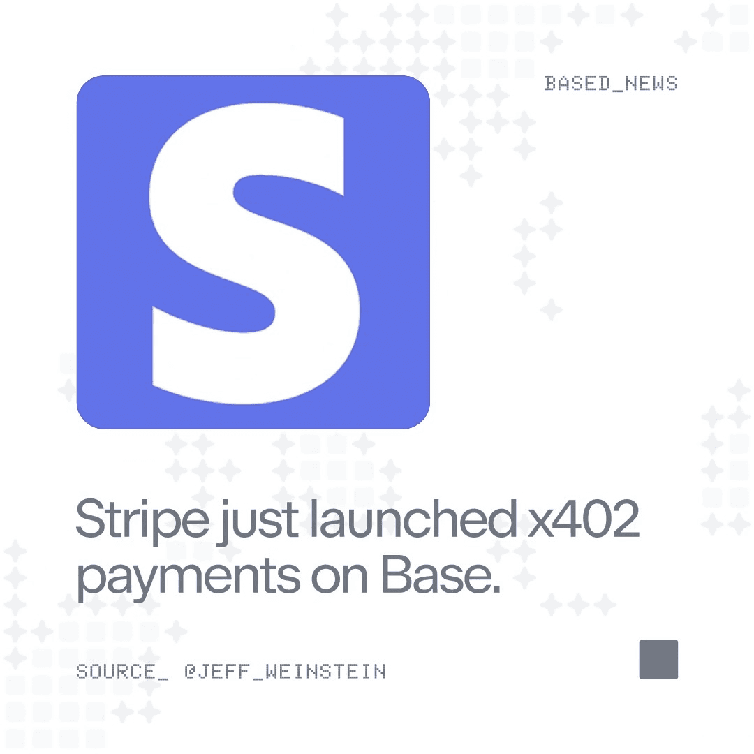 Stripe Launches x402 Payments on Base for AI Agent Transactions