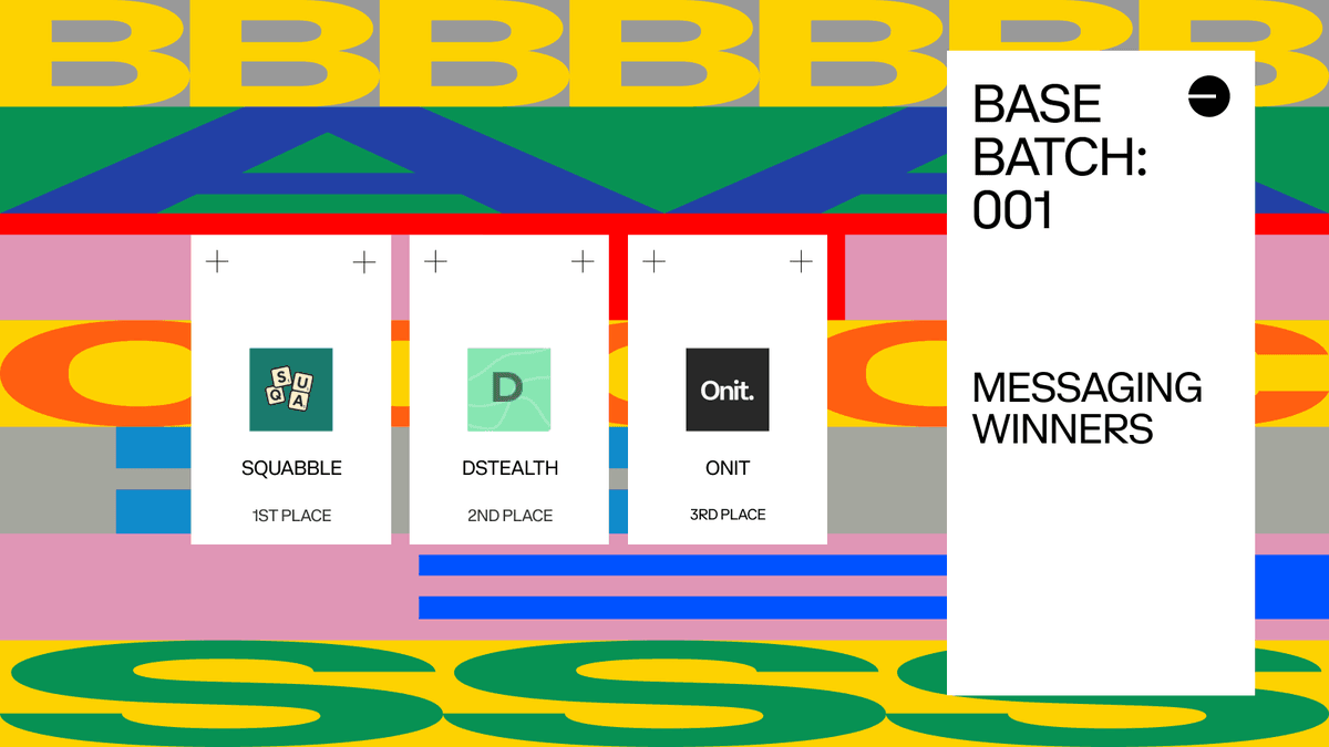 Base Batches XMTP Messaging Track Winners Announced