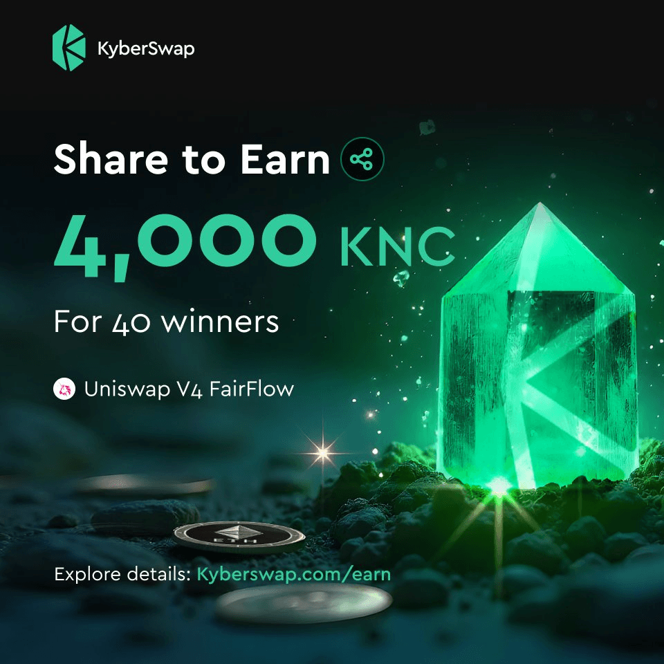 KyberSwap Launches FairFlow Social Campaign with 4,000 KNC Rewards