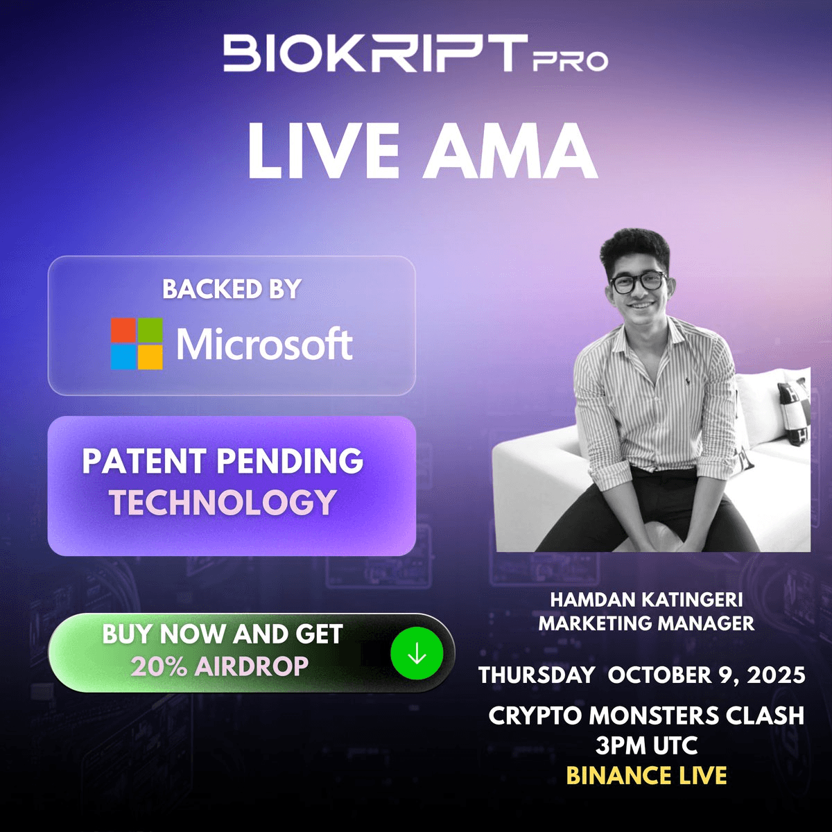 🎙️ Biokript Pro CEO Goes Live
