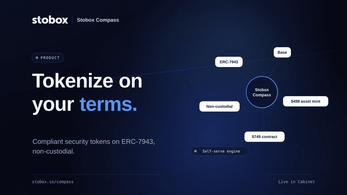 Stobox Launches Self-Serve Tokenization Platform at $499