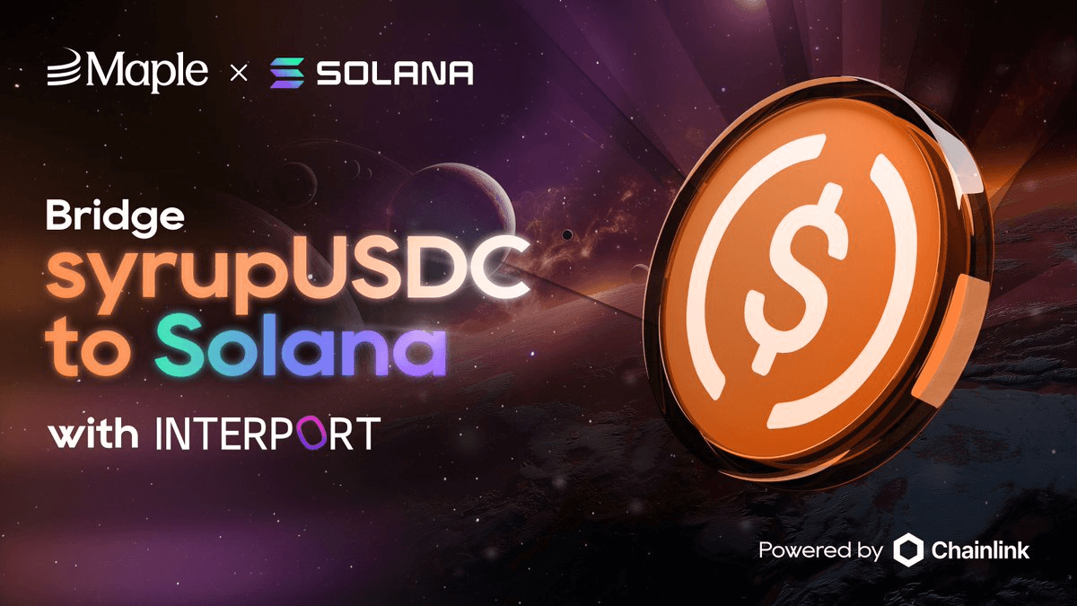 Interport Expands to Solana, Adds syrupUSDC Support via Chainlink CCIP