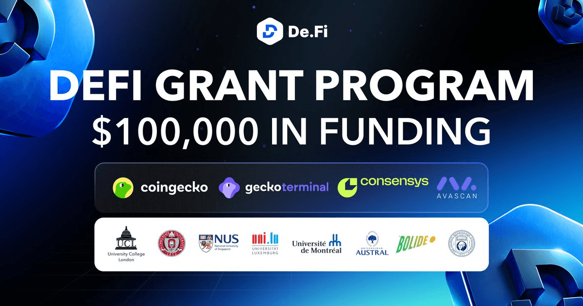 De.Fi Launches $100,000 Grant Program for DeFi Security API Integration