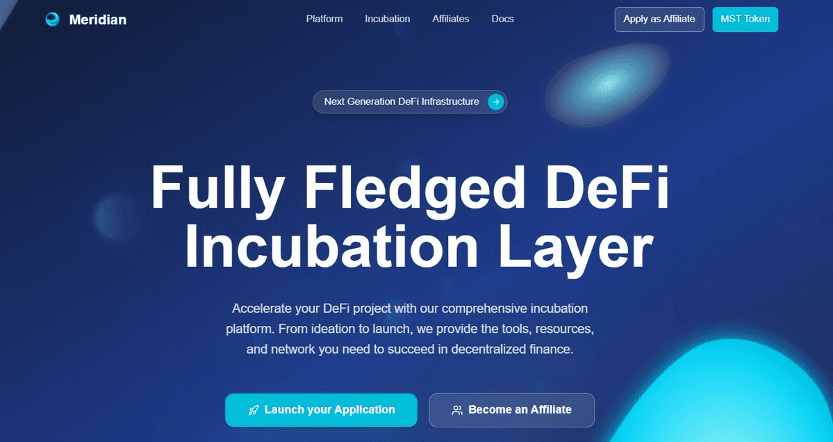 Meridian Evolves into DeFi Incubation Layer
