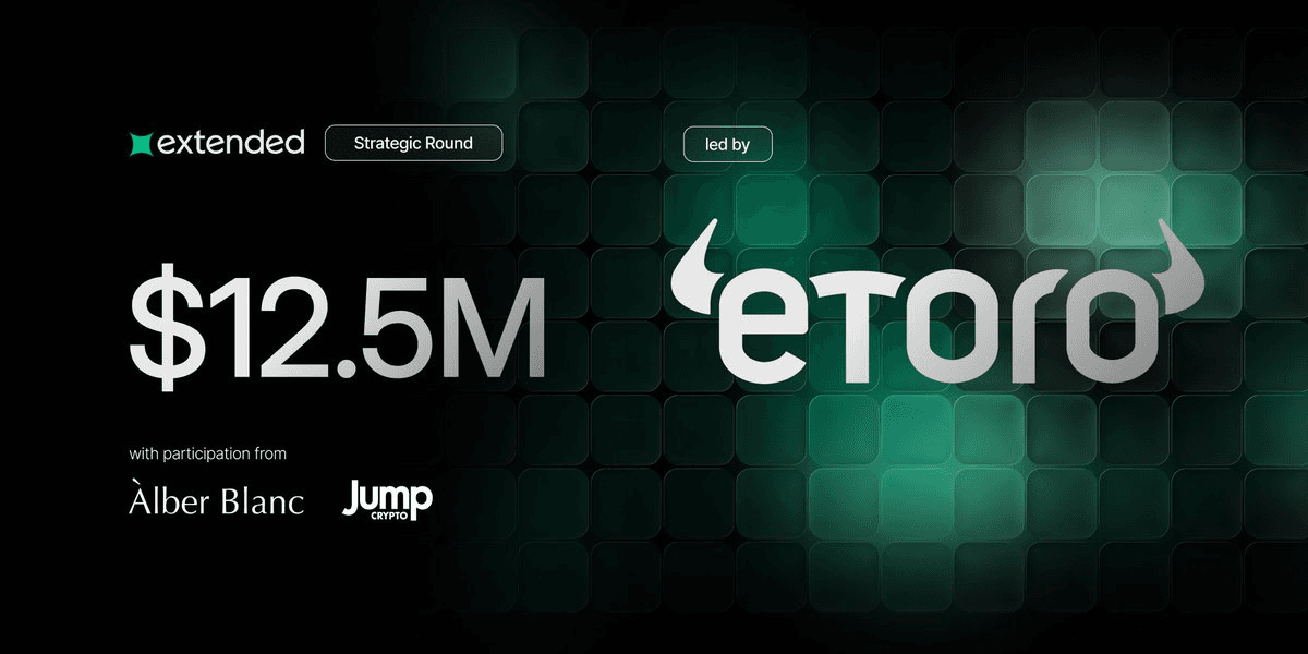 Extended Launches Hybrid Exchange on Starknet with eToro Backing