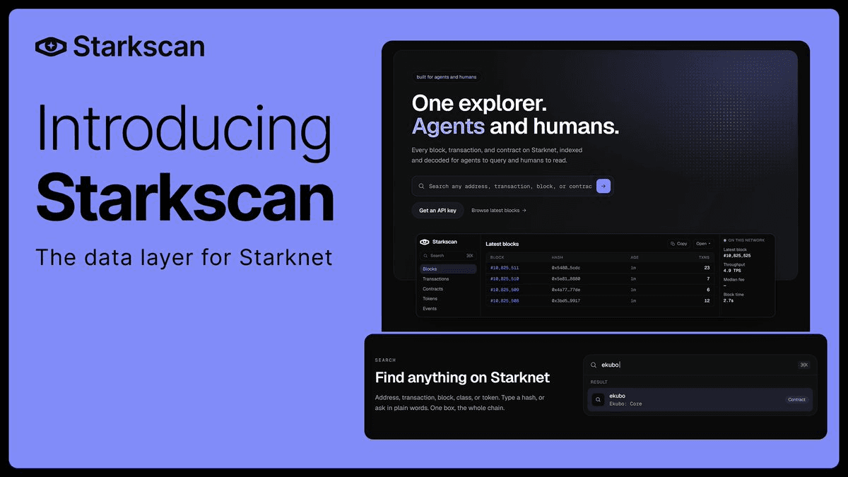 Starkscan Launches Explorer and Data API for Starknet Ecosystem