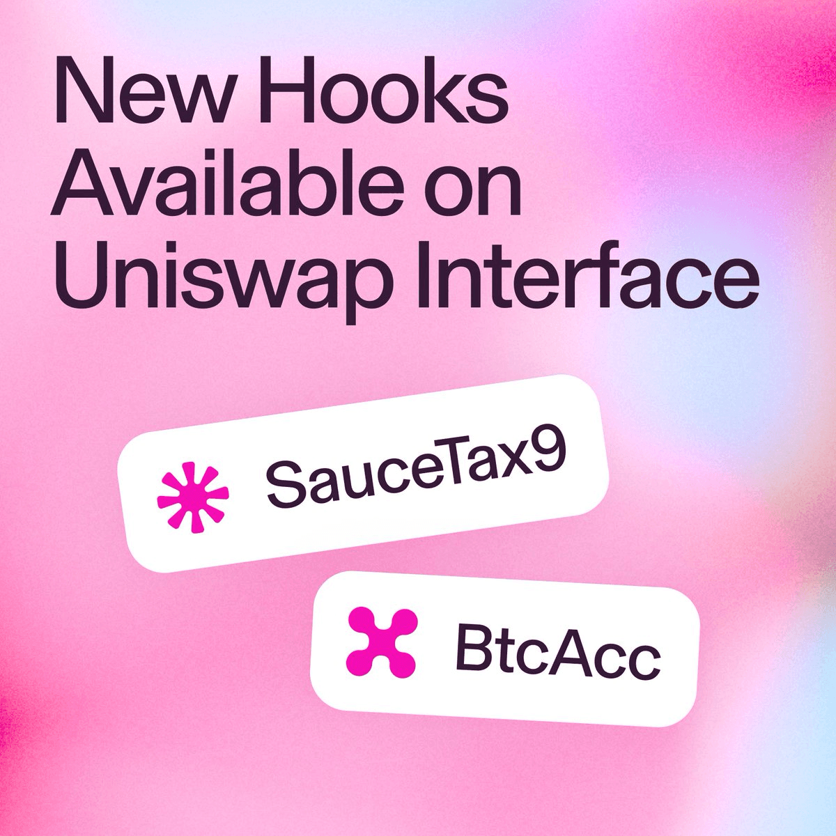 Uniswap Interface Adds New Hooks: SauceTax9 and BtcAcc