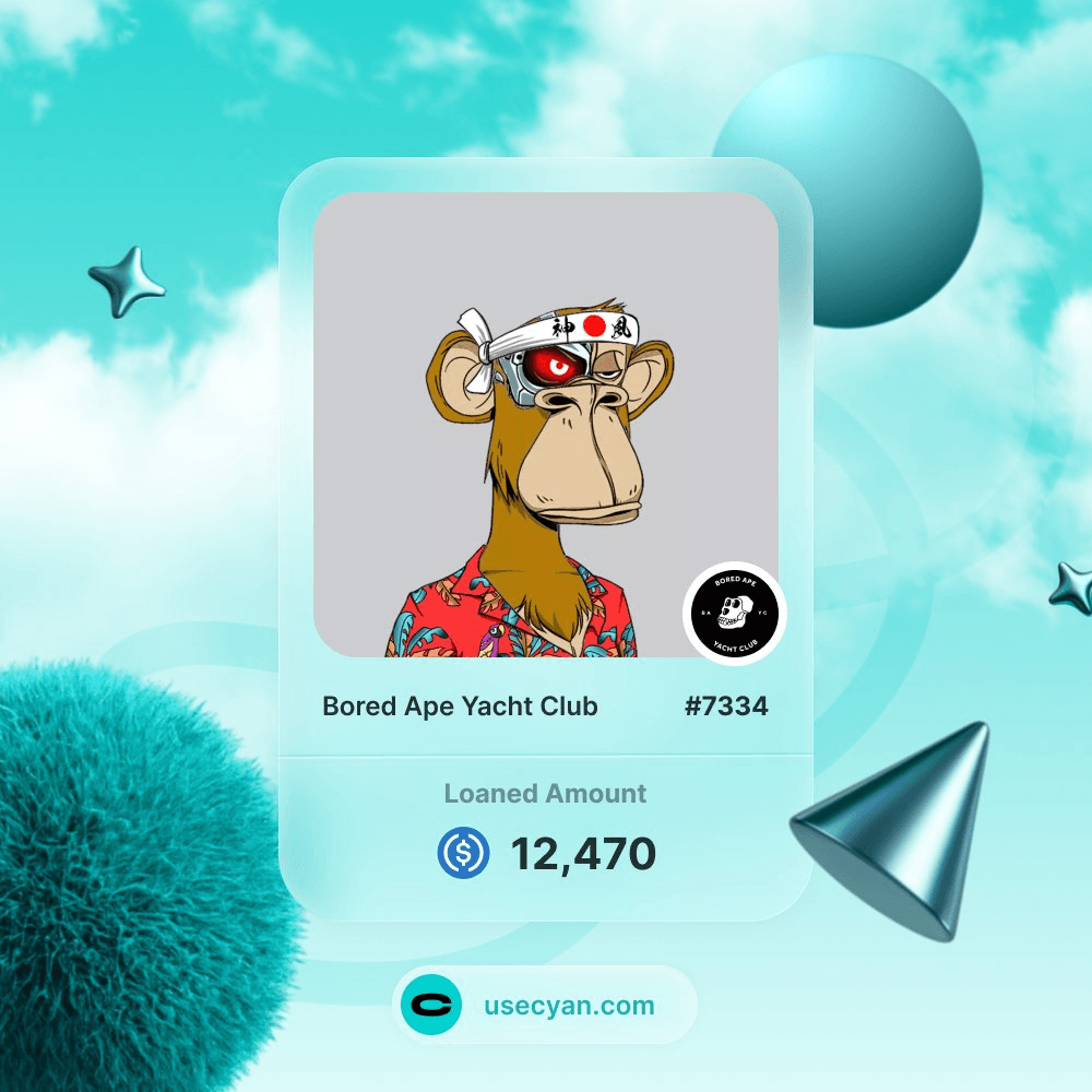 Bored Ape Owner Secures $12,470 USDC Loan Through Cyan Protocol