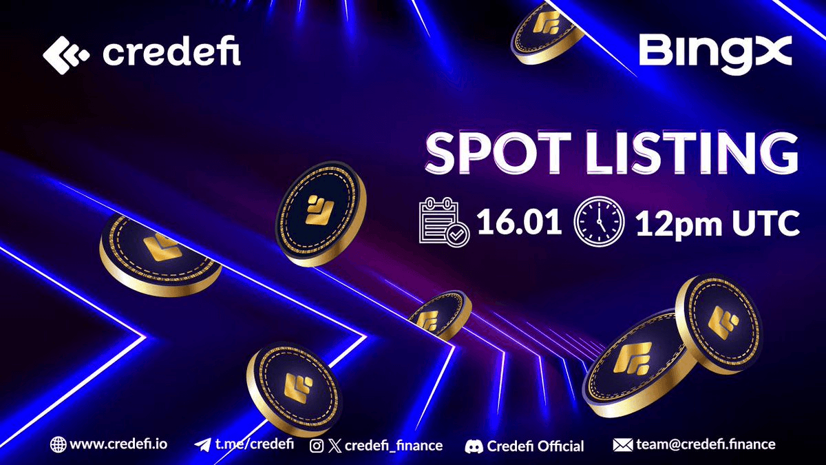 xCREDI Token Lists on BingX Exchange