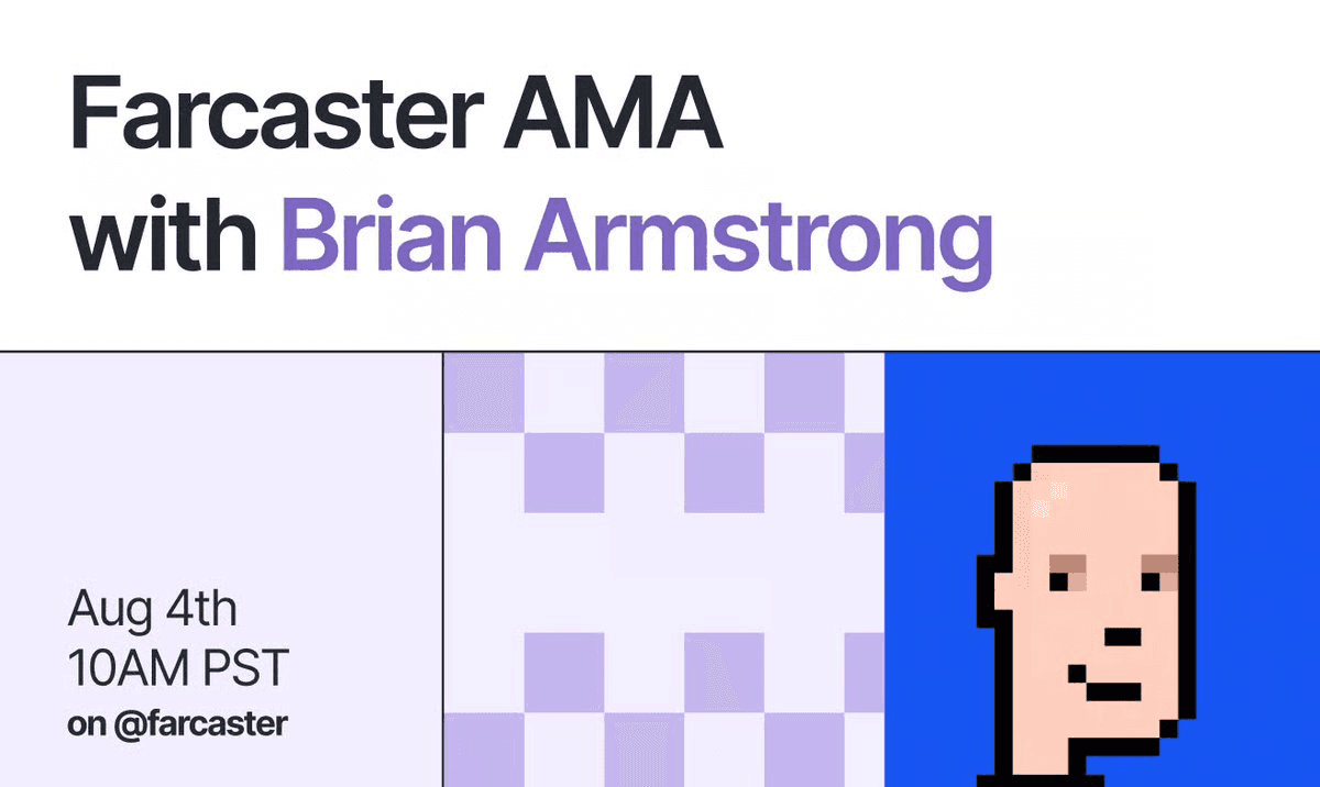 Brian Armstrong Hosts AMA on Farcaster
