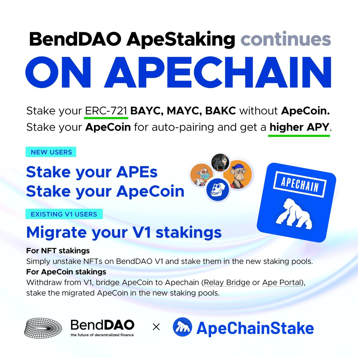 ApeStaking Migration to ApeChain Now Live