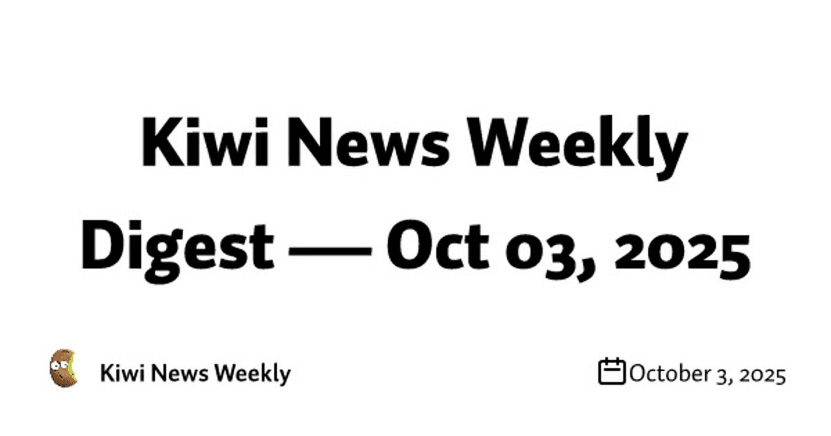 Kiwi Weekly Newsletter Released for October 3rd