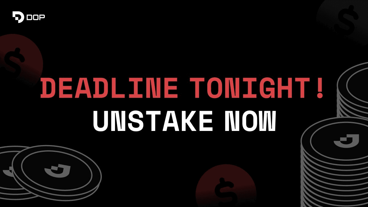 DOP Governance: Critical Unstaking Deadline for May 19 Vote
