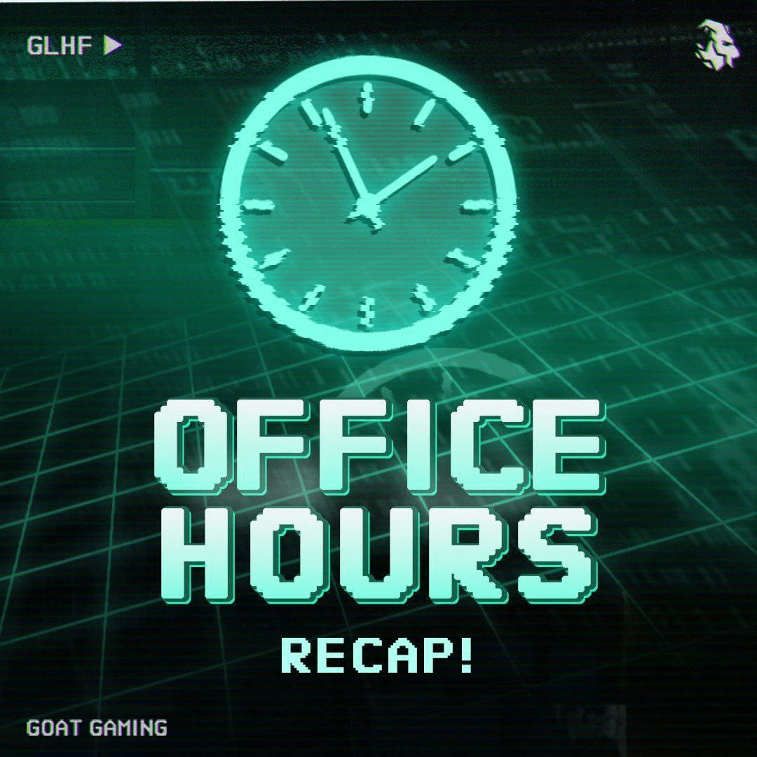 GOAT Gaming Hosts June Office Hours