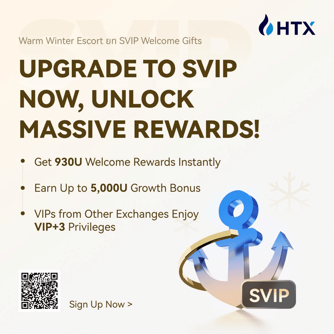 HTX Launches Winter SVIP Program with Trading Bonuses and Instant Rewards