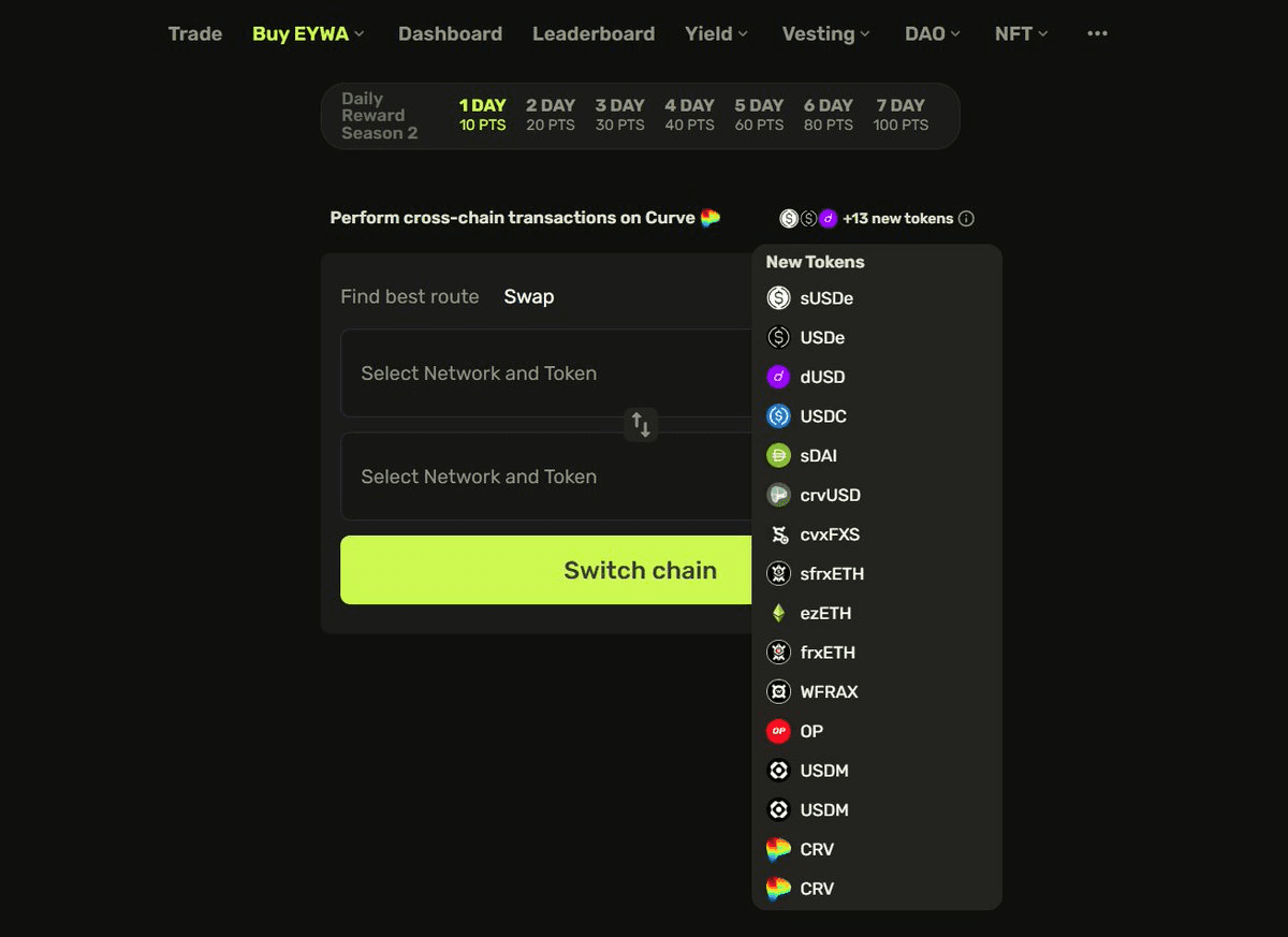 CrossCurve Updates Trade/Swap Interface with Advanced Features