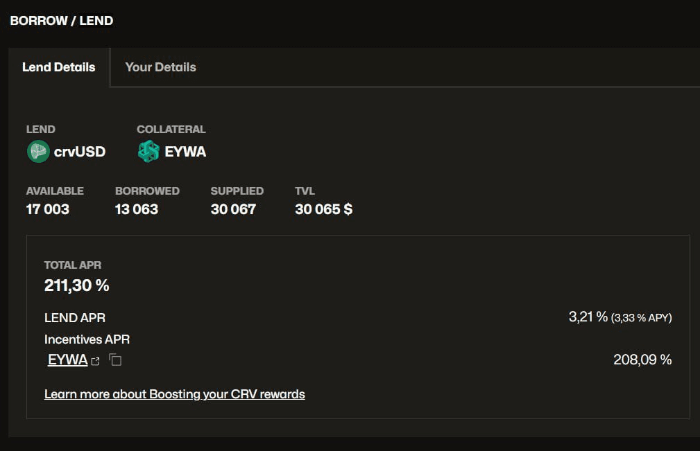 EYWA Launches High-Yield crvUSD Market on Arbitrum