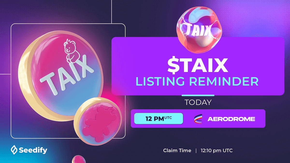 TAIX AI Token Goes Live with 13% Staking Rewards