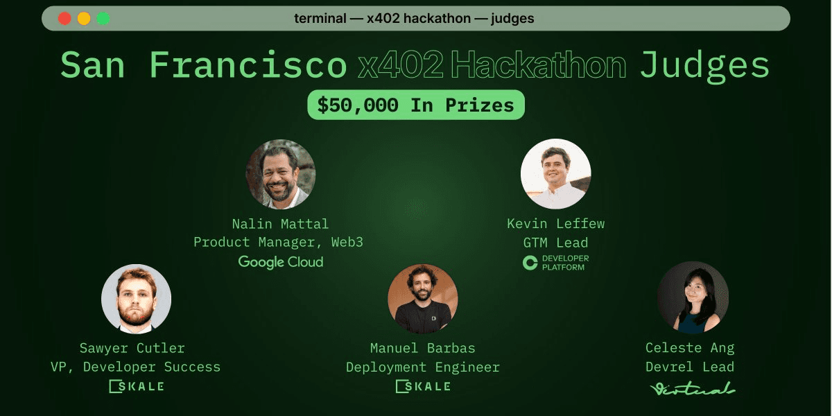 馃弫 $50,000 x402 Hackathon Launches in San Francisco