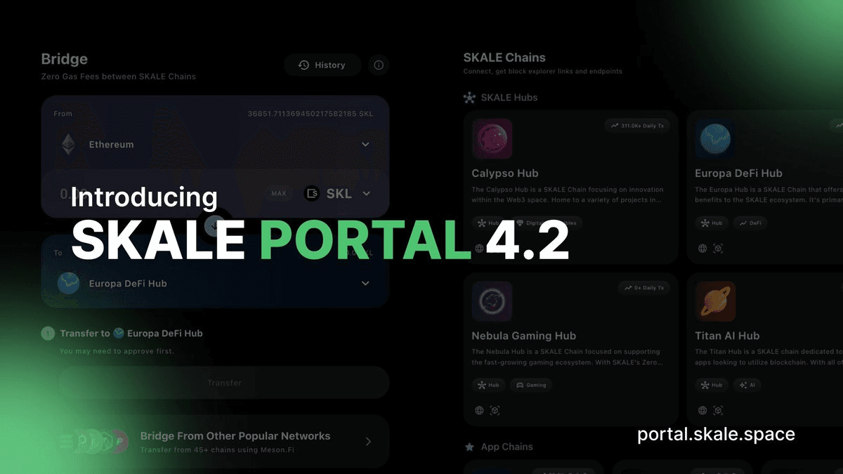 馃殌 SKALE Portal Gets Major Upgrade