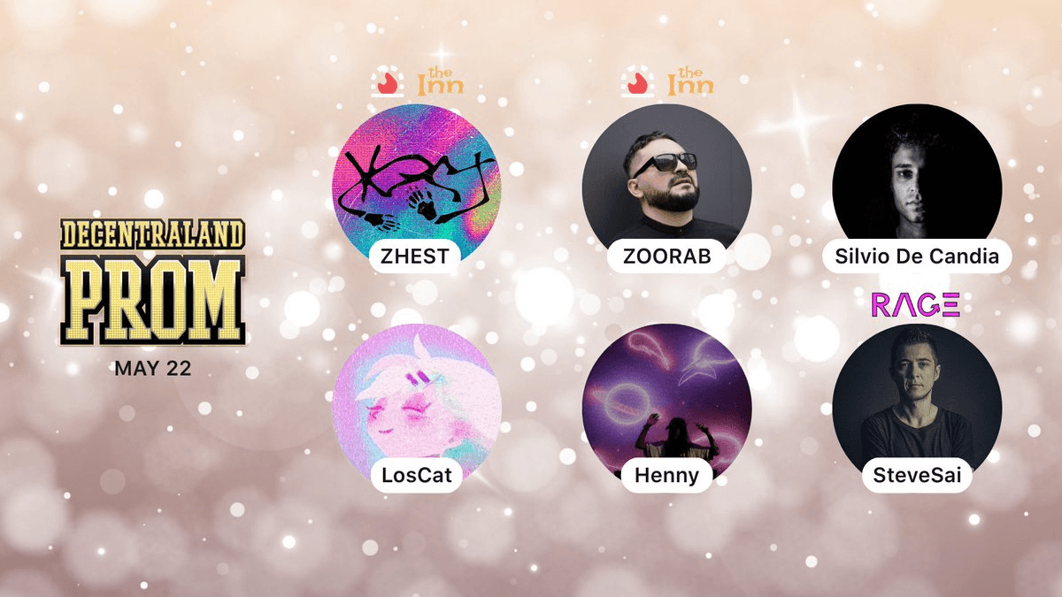 Decentraland Hosts Virtual Prom Night with 6 Live Performances