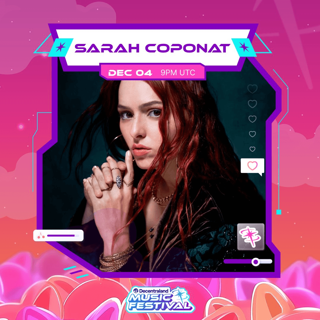 馃幑 Sarah Coponat Brings Virtuoso Performance to Decentraland Music Festival