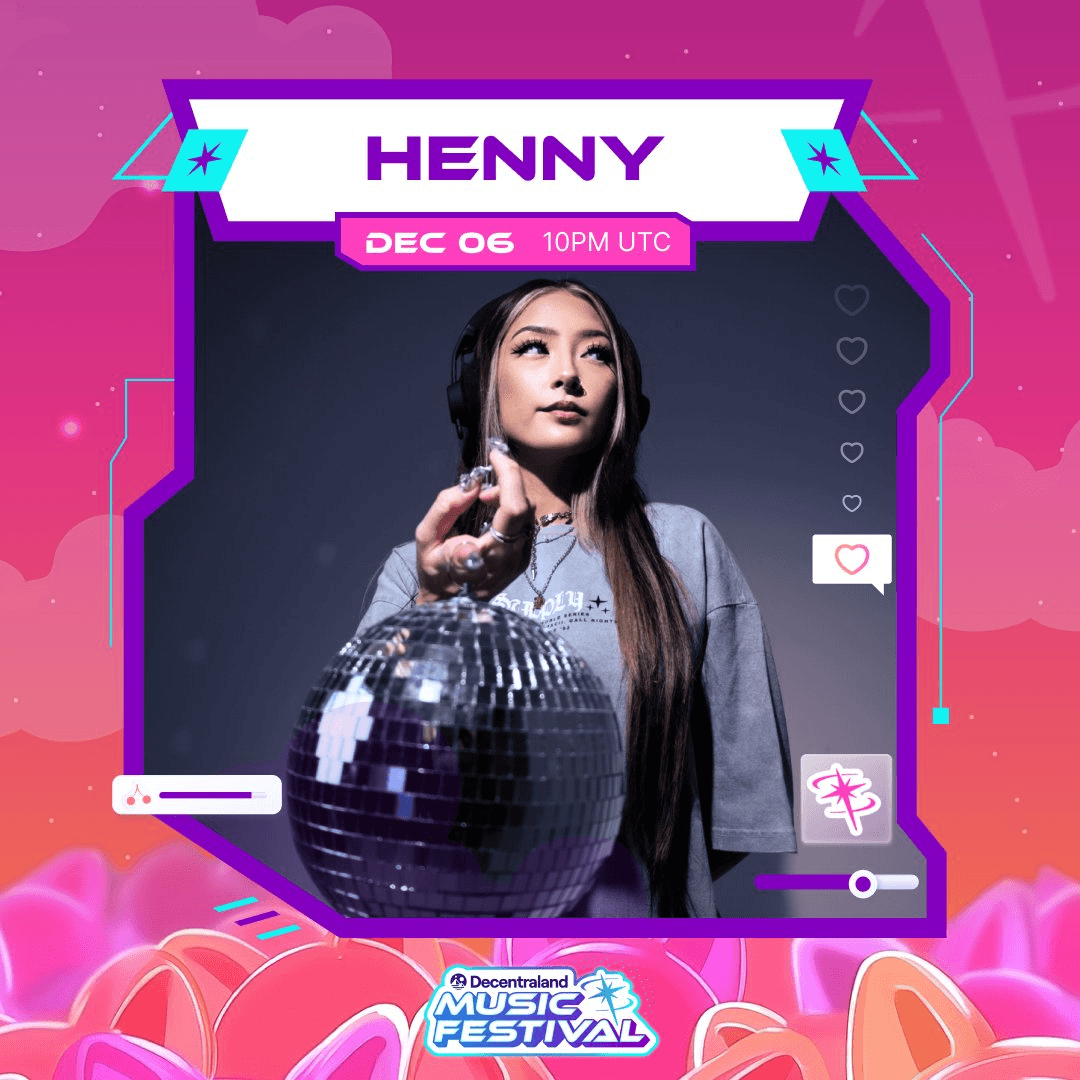 Self-Taught DJ Hennywubs Brings Dance Floor Energy to Decentraland Music Festival