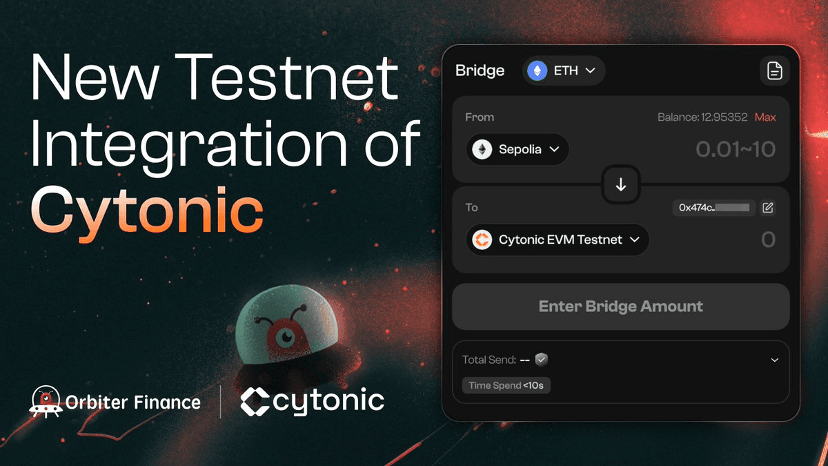 Orbiter Finance Adds Support for Pharos and Cytonic Networks