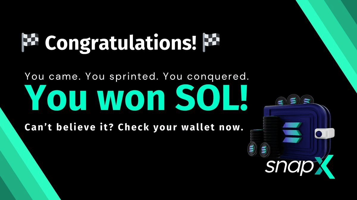 SnapX SOL Sprint Concludes with Full Reward Distribution