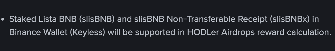 Binance Announces Support for slisBNB and slisBNBx Tokens in Lagrange HODLer Airdrops