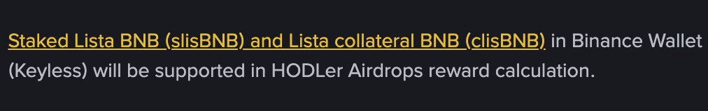 Binance Announces SPARK Token HODLer Airdrop Support