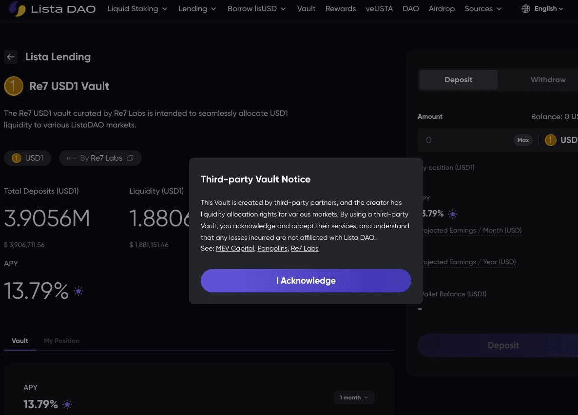 Lista Lending Enhances UI with Risk Disclosures and Smart Search