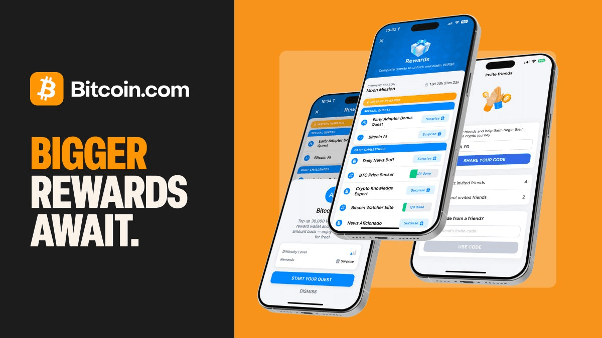 Bitcoin.com Wallet Launches New Rewards Center