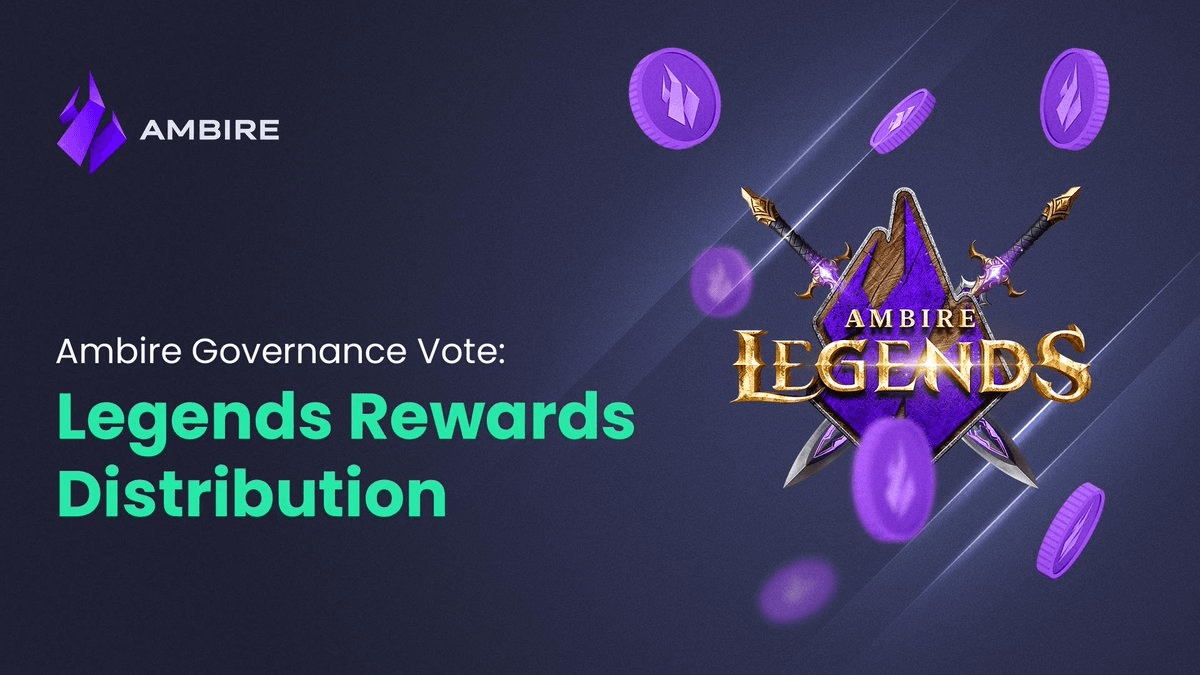 Ambire Community Called to Vote on Legends Rewards Distribution