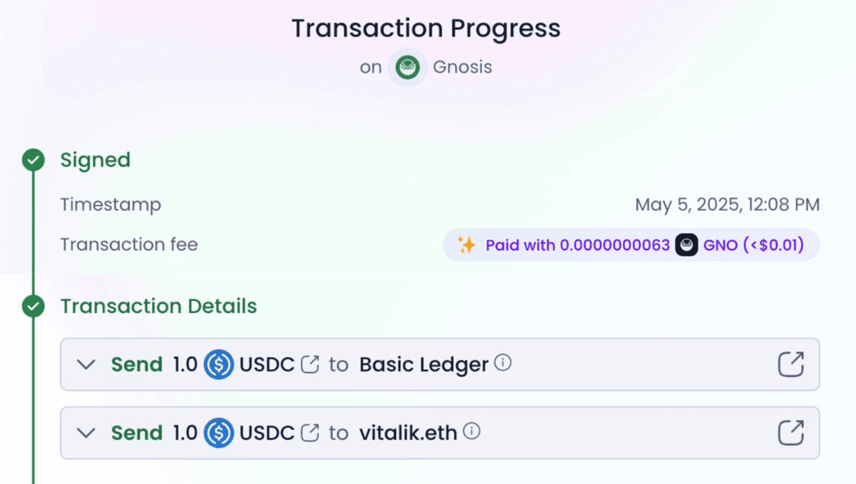 Ambire Implements EIP-7702 on Gnosis Chain: Batch Transactions with Token Gas Payments